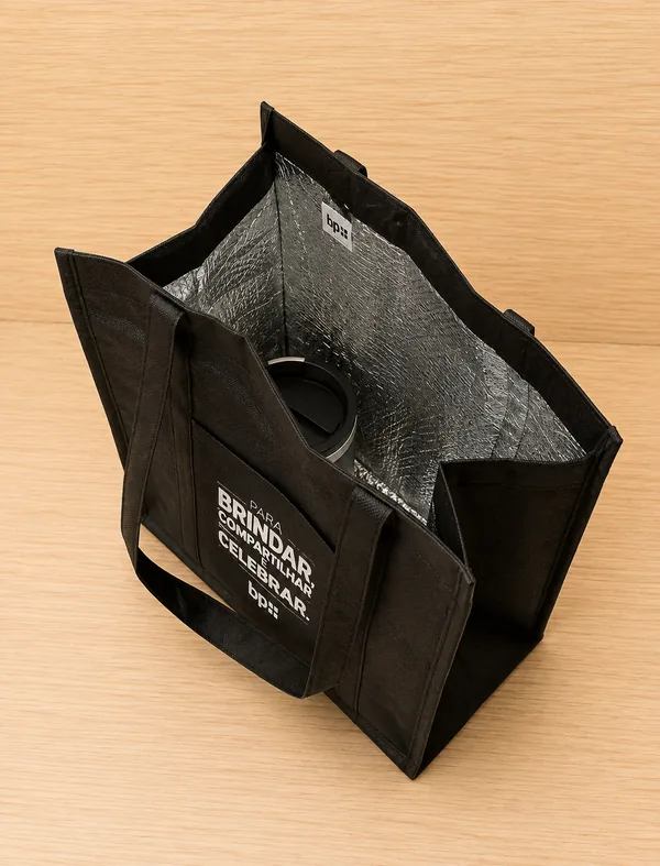 Bolsa térmica do Kit Brasa personalizada BP Mais