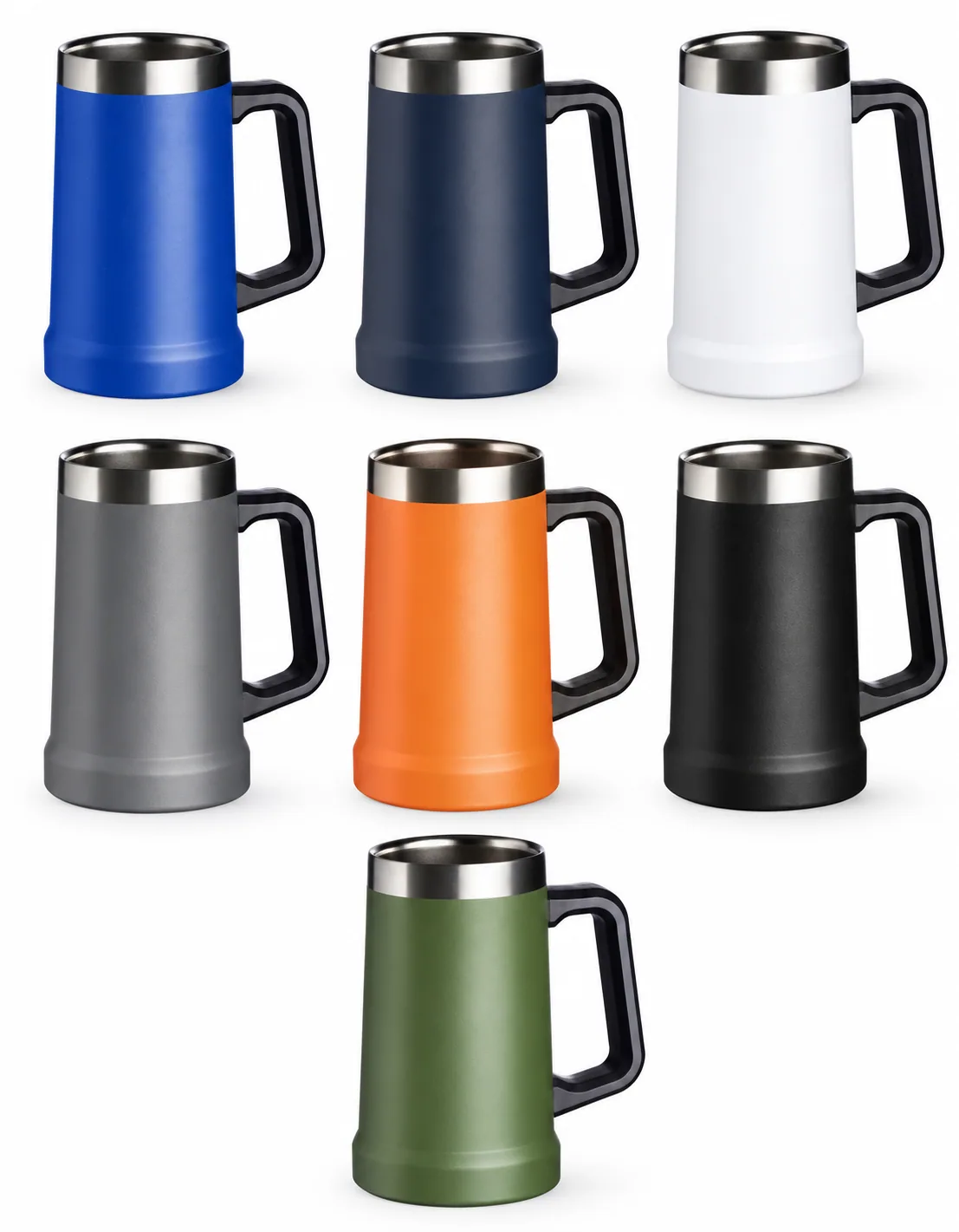 Caneca térmica Vibe com alça em sete opções de cores