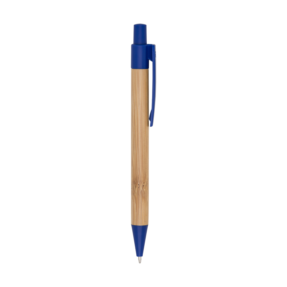 Caneta Bali de bambu azul