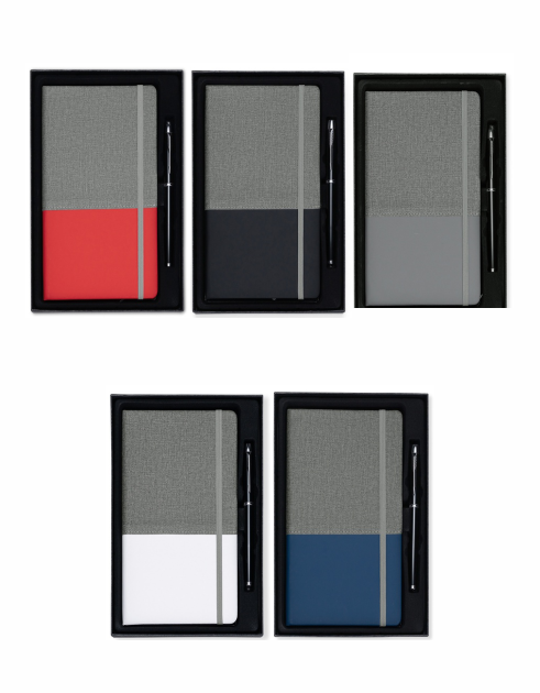 Kit Lucca nas cores vermelho, preto, cinza, branco e azul marinho