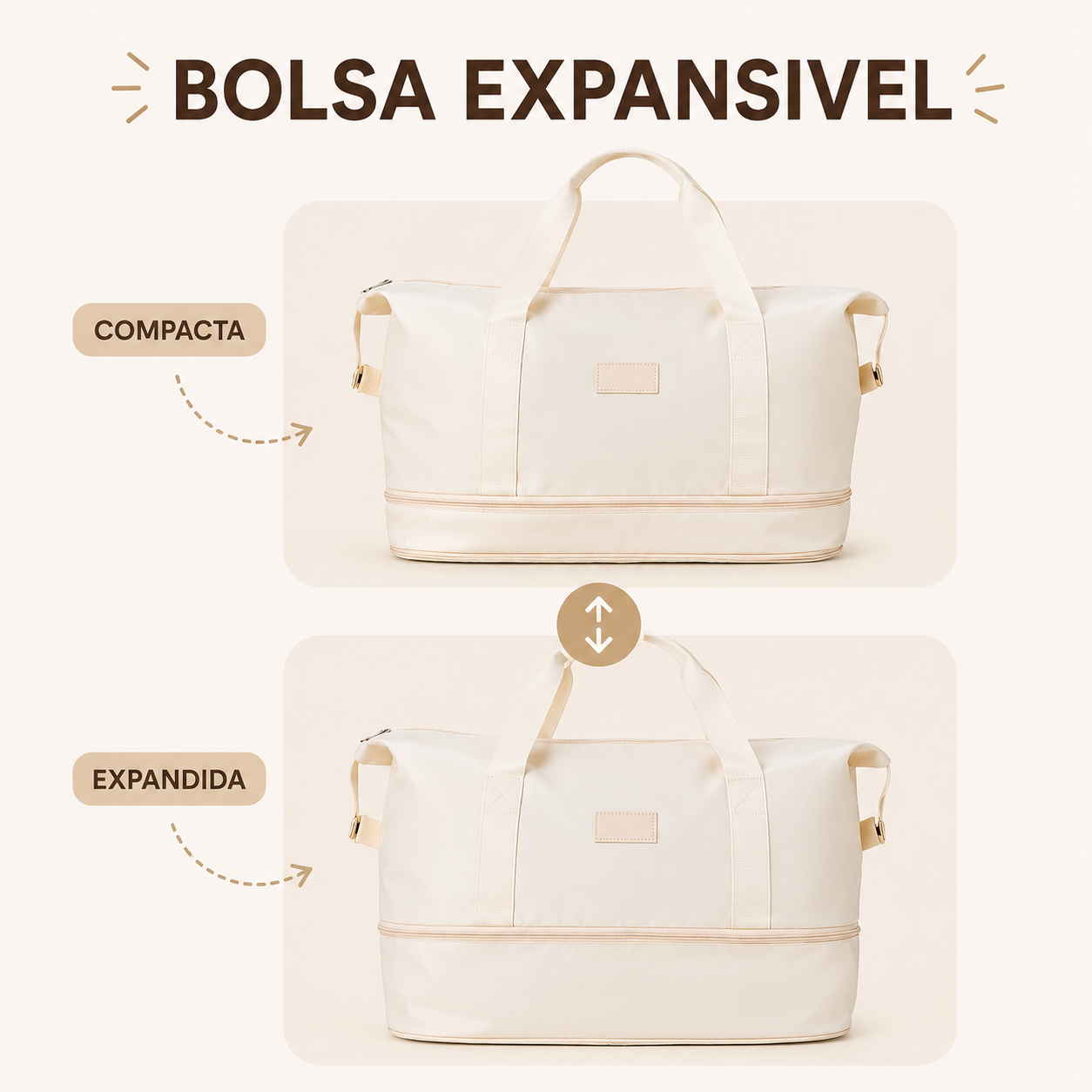 Bolsa Flow expansível nas versões compacta e expandida