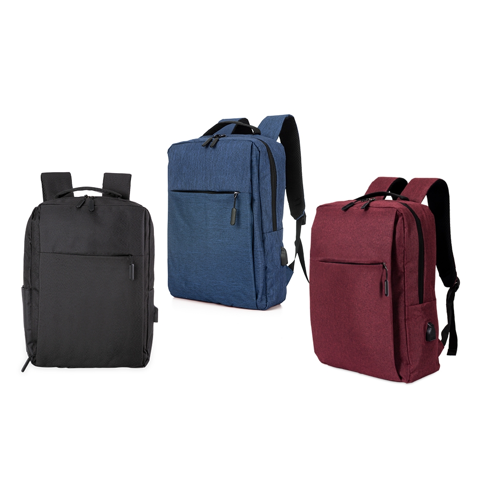 Mochila Minuano nas cores preta, azul e vinho